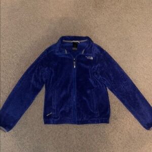 The North Face Kids Blue Fuzzy Jacket